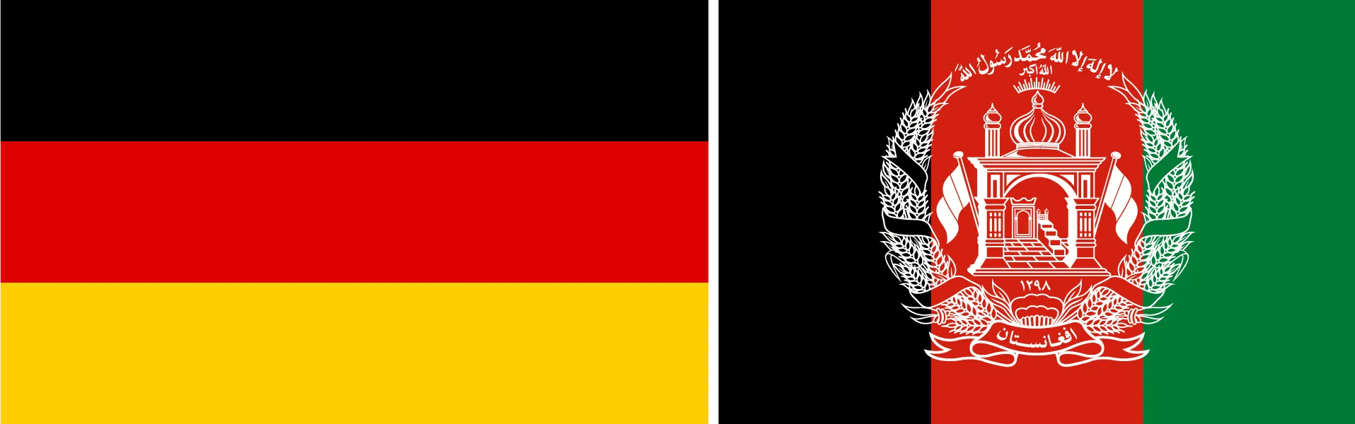 Germany Afghanistan Flags